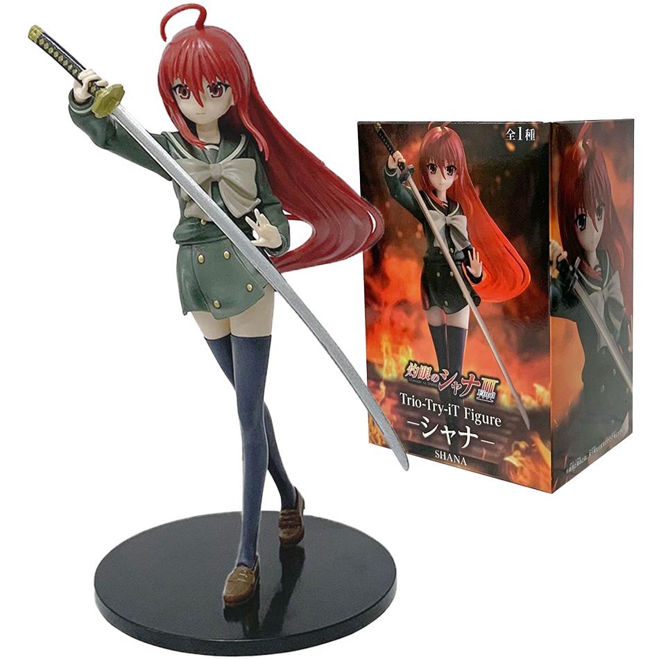 19 см Аниме Shakugan No Shana Шана Накажи Преступление ПВХ Фигурки Действия Модель Коллекция Украшение Аниме Мультфильм Модель Игрушка Подарки