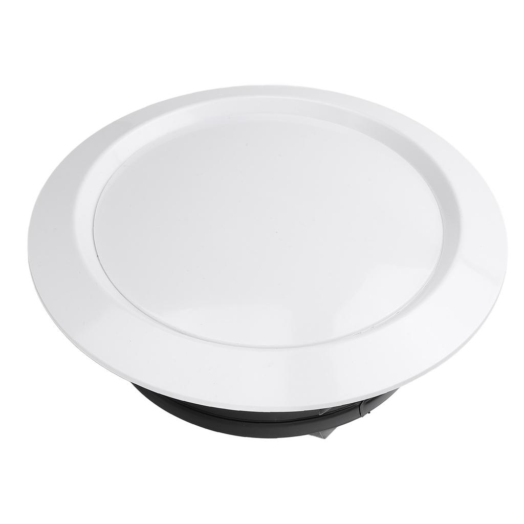 8-дюймовая круглая вентиляционная решетка, белый пластик, регулируемый воздушный поток, настенный/потолочный монтаж, 200 мм вентиляционное отверстие для