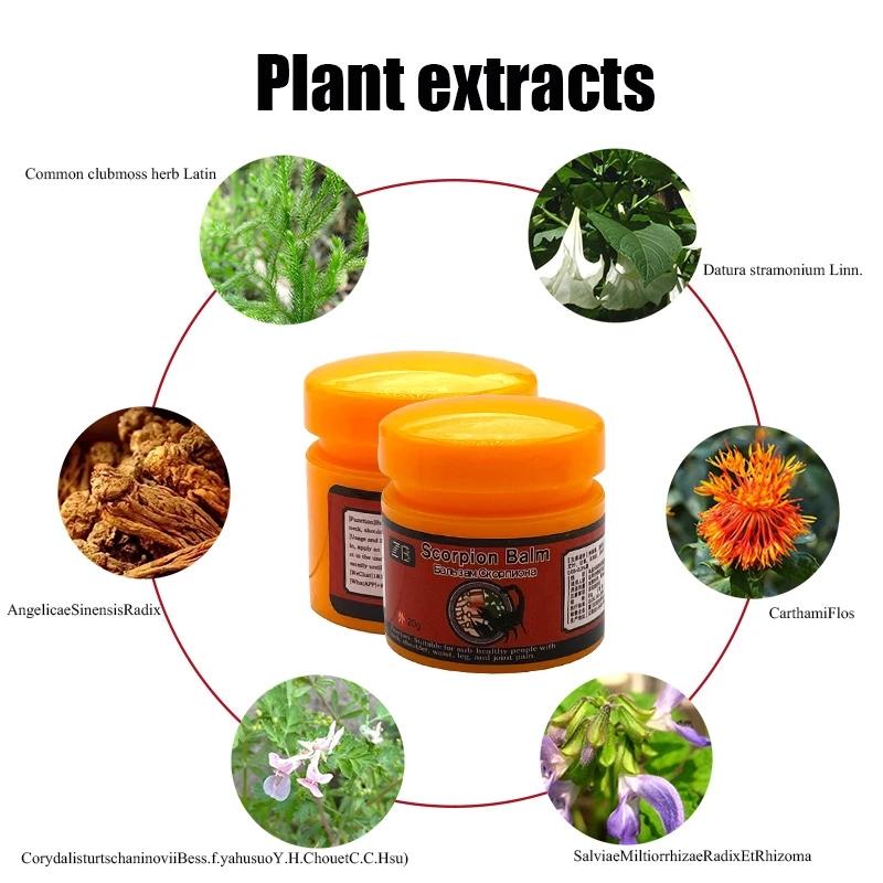 Бальзам «Скорпион» 30 г — обезболивающее массажное масло для шеи, плеч, талии, ног и суставов