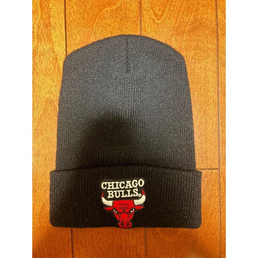 Б/у Вязаная шапка Chicago Bulls Сделано в США Черная Винтажная