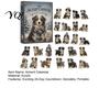 Australian Shepherd Advent Calendar The Aussie's Winter Calendar, 24-Day Countdown Acrylic Ornament Set Cute Dog Figurines for Collection with