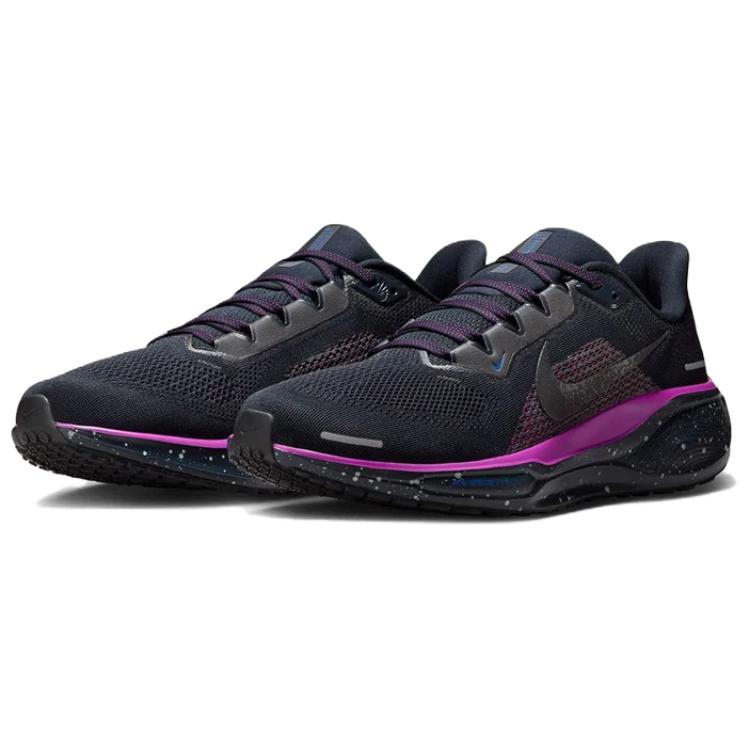 Nike Air Zoom Pegasus 41 Износостойкие Кроссовки с низким верхом для бега Мужские Черно-фиолетовые Кроссовки HQ7972-400