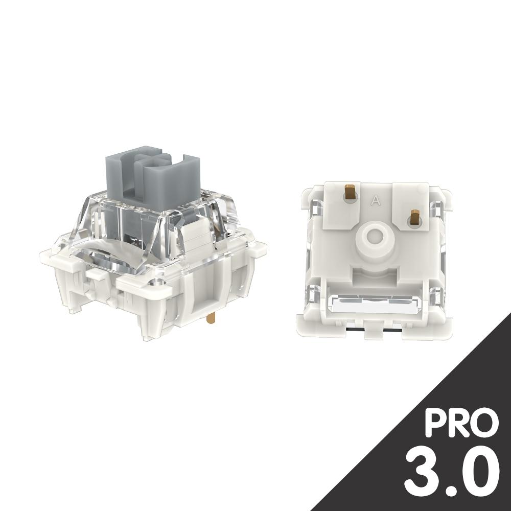 Gateron Pro V3 3.0 ,0 Pro V2 2,0, линейный тактильный переключатель RGB - белый, желтый, красный, серебристый, коричневый для предварительно спаянных механических клавиатур