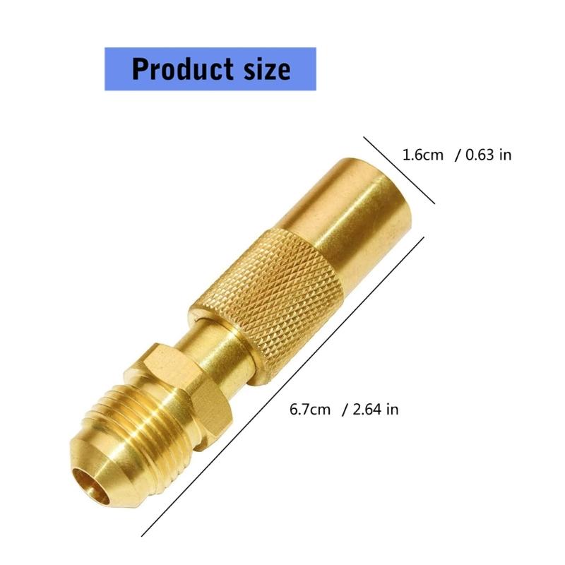 Brass 3/8Inch Male Propanes Adapter For Table Top Outdoor Cooking Equipment