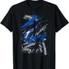 Blue Gray Brushstrokes _ Cool Graphic Tee _ L XL 2XL _ Mens T-Shirt