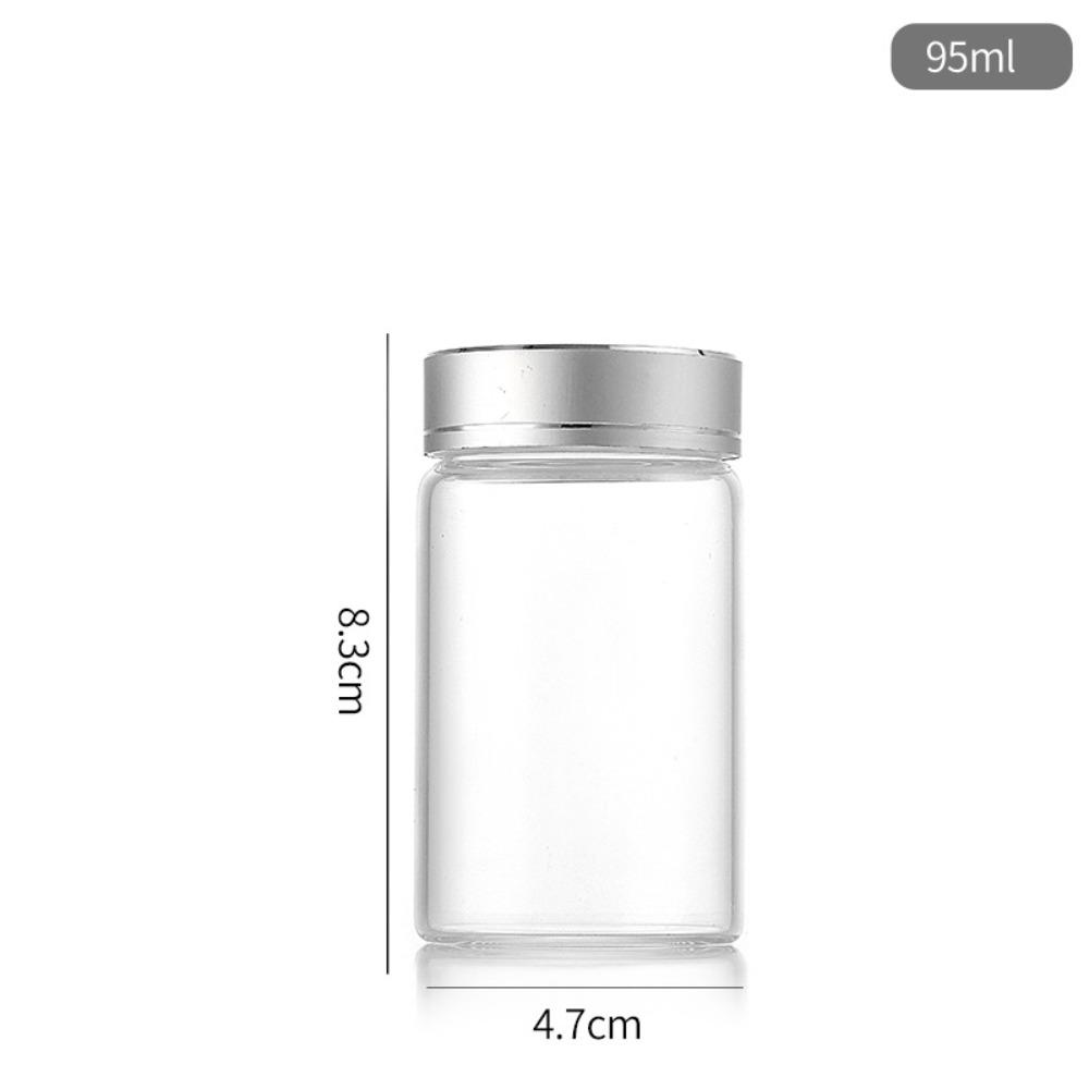 Мини-стеклянные герметичные банки Прозрачная стеклянная герметичная банка Прочная стеклянная бутылка для хранения