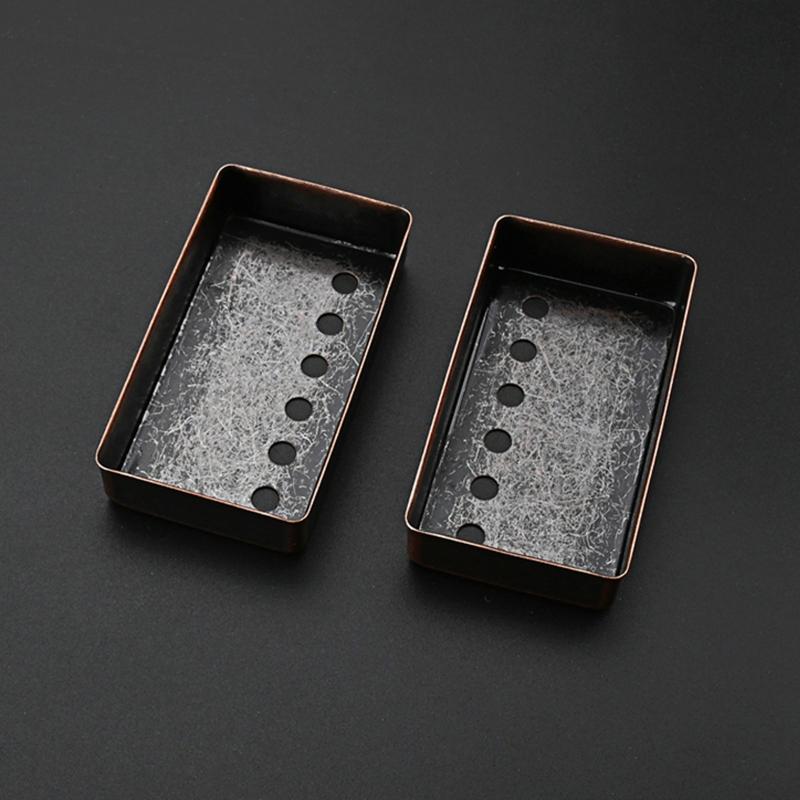 2 шт. Крышка звукоснимателя Humbucker для электрогитары 50 мм 52 мм Медная рама звукоснимателя Крышка звукоснимателя для большинства электрогитар