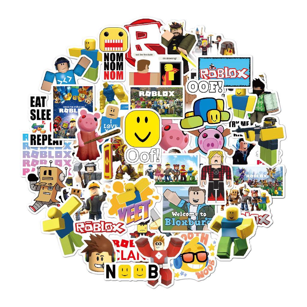 Vibrant 50pcs Roblox Stickers Waterproof For Customizing Laptops And Skateboards