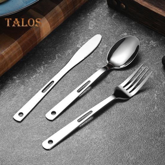 Набор столовых приборов из нержавеющей стали, нож, вилка, ложка с футляром для переноски, не содержит бисфенол А, устойчив к ржавчине, многоразовые столовые приборы для дома, школы, пикника на открытом воздухе