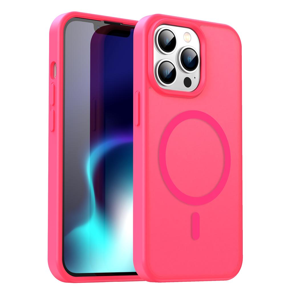 iPhone 15 Pro Magsafe Phone Case,Translucent Matte Shockproof Magnetic Phone Cover for iPhone 15 Pro