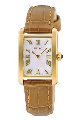 Caprice Classic Кожаный ремешок SWR100P1 (22.2mm) Перламутровый циферблат/Коричневый