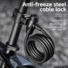 Bicycle Safety Lock Antifreeze Steel Cable Lock AntiTheft Elasticity Lock Road Bike Steel Wire Lock