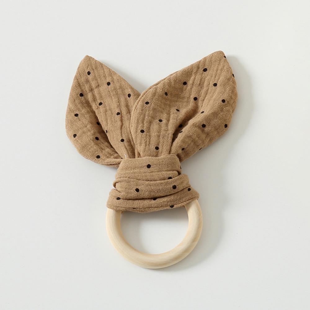 Мягкая детская деревянная игрушка для захвата рукой, натуральная деревянная игрушка для жевания и успокоения, прорезыватель для новорожденных, сон