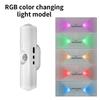 Motion Sensor Double-head LED Night Light 3colors RGB Rechargeable Magnetic Wall Lamp Mood Ambient Light Cabinet Hallway Stair
