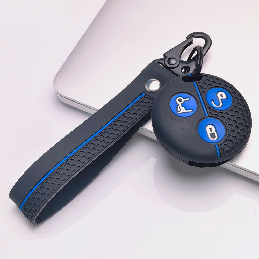 Чехол для брелока для Mercedes Fortwo Forfour 453 с брелоком, устойчивая к царапинам поверхность, ударопрочная конструкция, текстура с мягким захватом, простой в установке дизайн