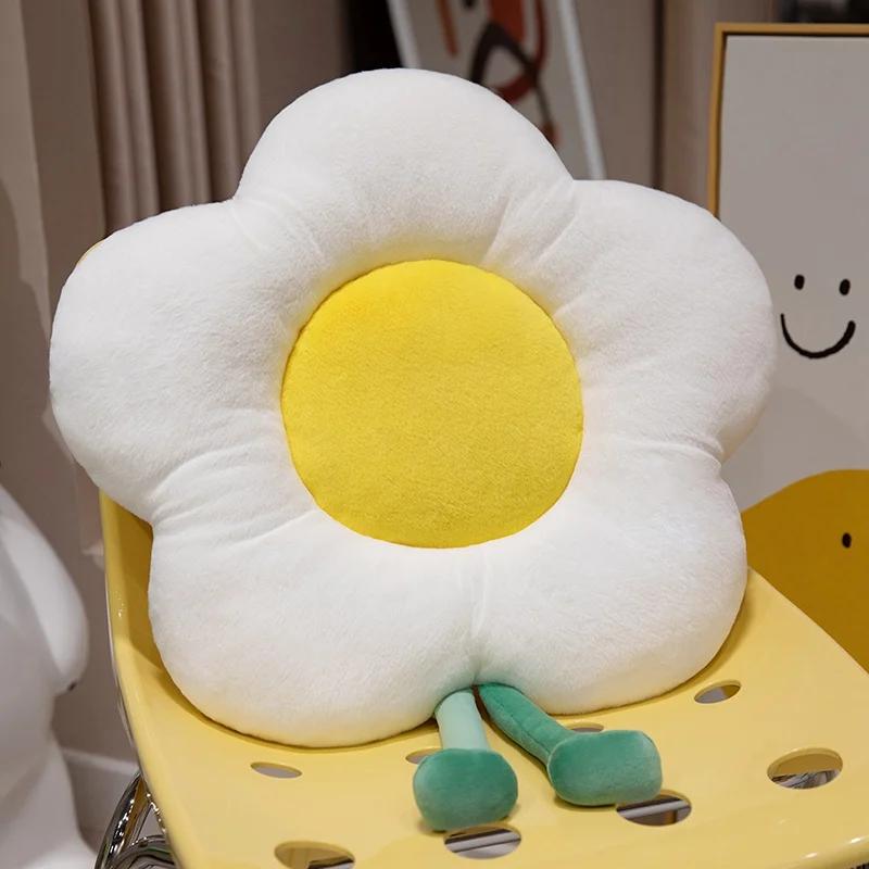 Подсолнух Солнечный Цветок Мягкая Плюшевая Игрушка Кукла Подушка Коврик Подушка для Объятий Домашний Декор для Спальни Автомобиля Подарок для Девочек