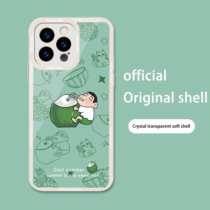 Совместим с iPhone 11 Pro, Xiaomi 6 Plus, арбузным 8/7, кокосово-зеленым 11, для мальчиков 15, прозрачным 14 Макс.