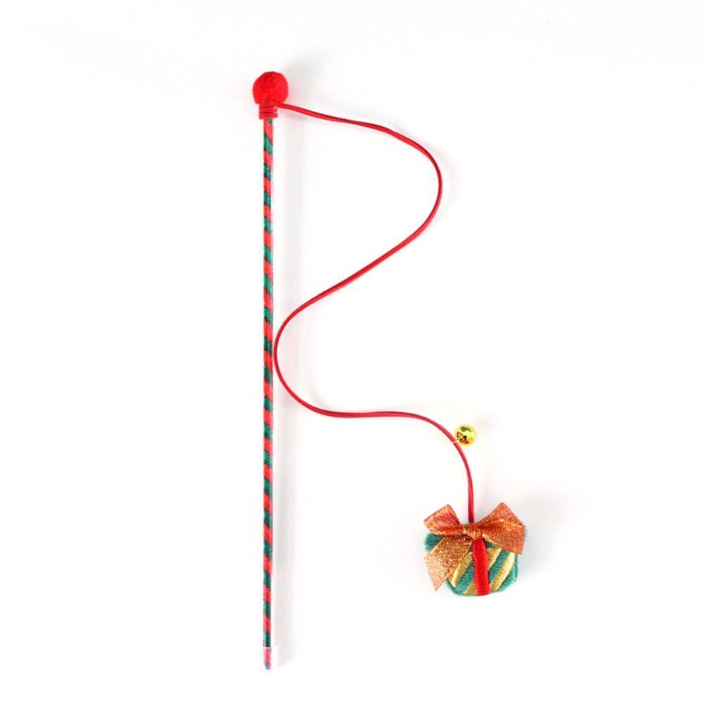 Pet Playing Cute Exercise Funny Cat Tease Toy Christmas Cat Wand Tease Wand Interactive Stick