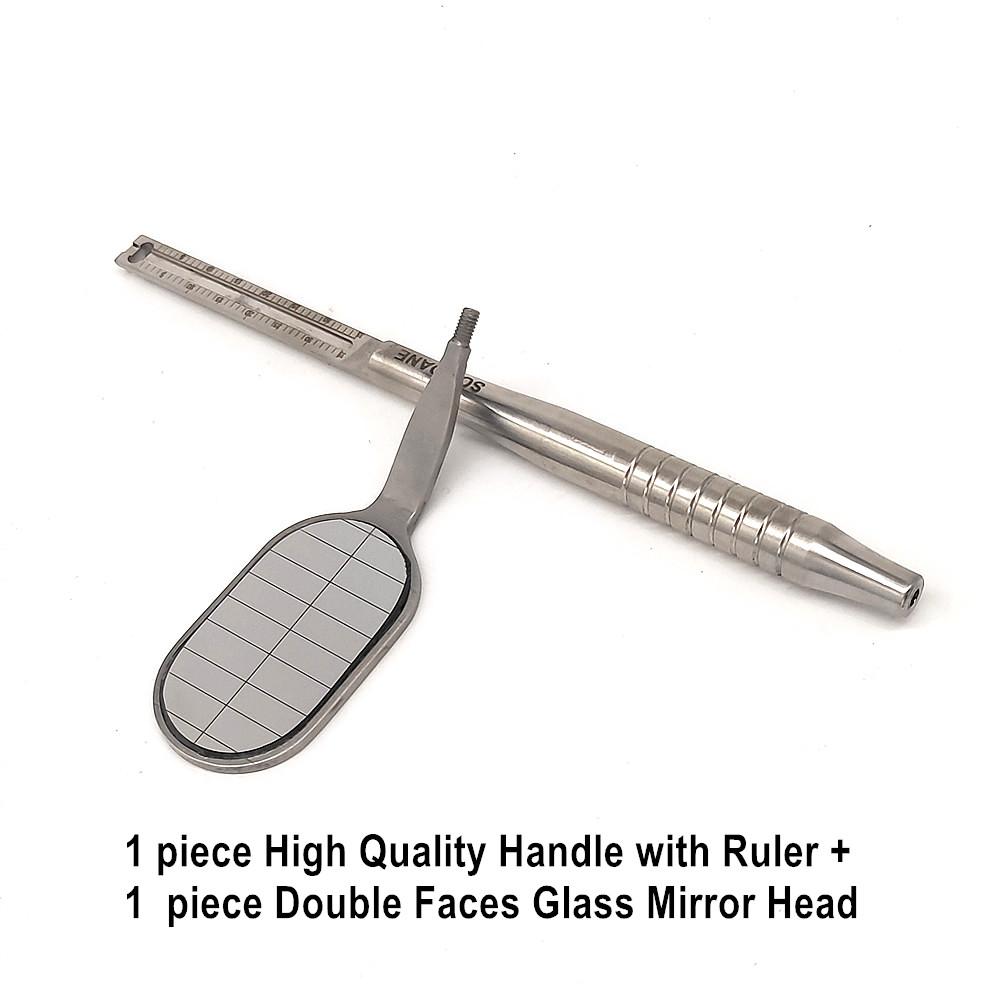 Стоматологическое зеркало для рта Одонтоскоп Уход за полостью рта Чистота зубов Осмотр Гигиена Стеклянное зеркало Зеркало с ручкой