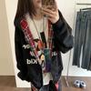 Тяжелый американский High Street Fake двухсекционный кардиган в клетку с капюшоном свободная толстовка женская куртка пара свободная толстовка с капюшоном