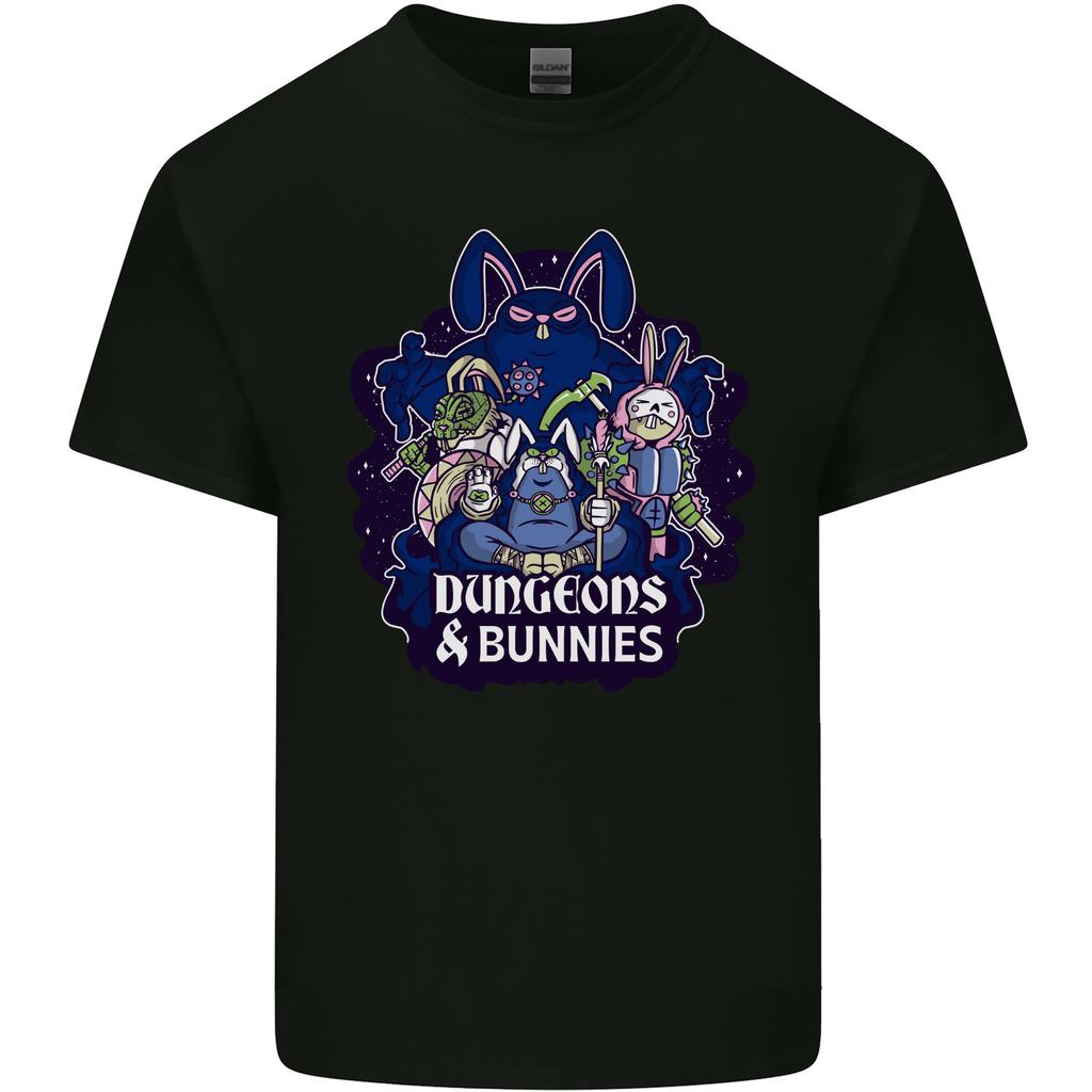 Dungeons Bunnies Role Play Games RPG Unisexs Light Cotton TShirt