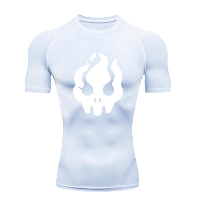 Men's Sports T-shirt Training Fitness Compression Workout Rashgaacrd Tops Short Sleeve Sweat Absorbing Tight Fit Moisture-Wicking Fashion