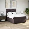 Maison Exclusive - Sommier à lattes de lit avec matelas Marron foncé 140x200 cm