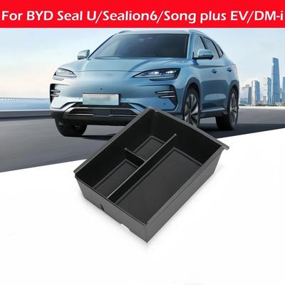 Бокс для хранения подлокотника Подстаканник Для BYD Seal U Sealion 6 Song Plus Champion Edition 2025 2025 Аксессуары для хранения в салоне автомобиля