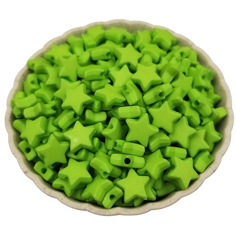 Товары для вечеринок для изготовления украшений Акриловые свободные бусины в форме звезды разноцветные аксессуары своими руками 50 шт 9 мм