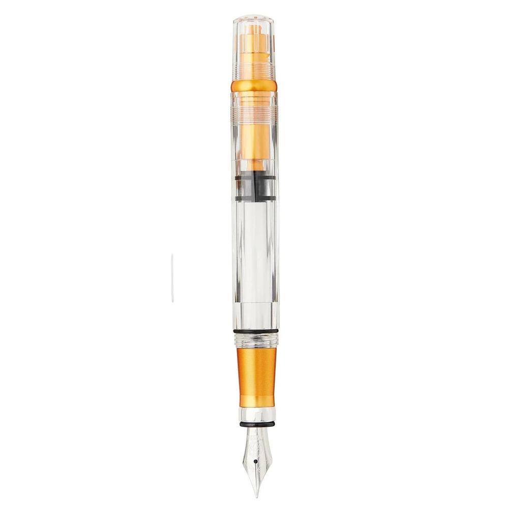 TWSBI Diamond 580ALR Fountain Sunset Bold Nib Pen, Yellow, Inlet, TW100769,
