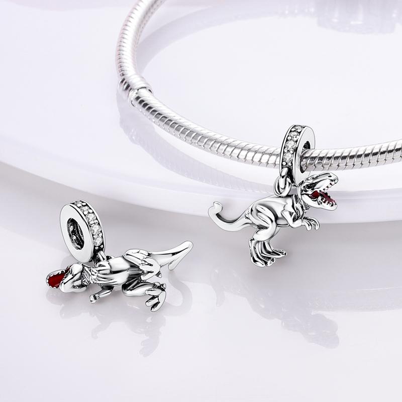 Copper Spain Bullfight Bull Dangle Dinosaur Charms Fit Mula Bracelet Necklace Bead Pendant Jewelry Making Women