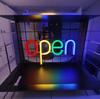 Современная светодиодная неоновая настенная вывеска 'Open' - Осветите свой дом стильным сиянием