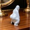 Забавная фигурка призрачного зада Миниатюрная 9 см 3D-печать Жуткий скелет-призрак Скульптура Хэллоуин Настольные украшения Декор Юмористические подарки