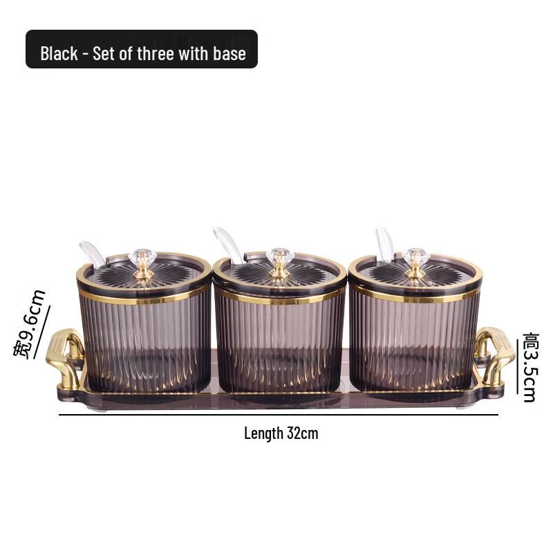 Yingbai Commercial Plastic Spice Jar Set