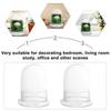 Миниатюрная бутылка для сохранения свежести Пылезащитная прозрачная стеклянная крышка Спальня