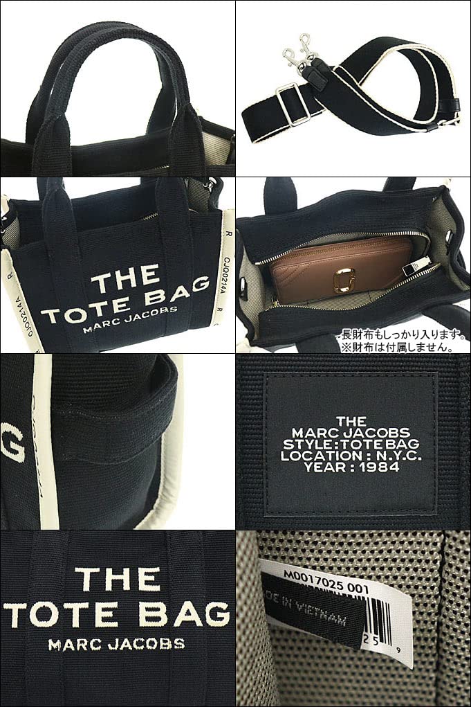 Сумка M0017025 Черная мини-сумка-тоут из жаккардового холста с графическим логотипом [Marc Jacobs] (Сумка) Женский [Бренд] [Товар]