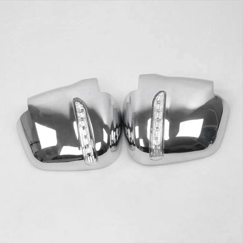 For Refine STAREX 2004 ABS Chrome-Plated LED Rearview Mirror Cover With Turn Signal Reversing Mirror Cover Replacement