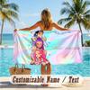 Custom Text Beach Towel, Soft Absorbent Swimming Multi-use TowelKpop Demon Hunters