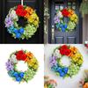 Party Venue Decor Artificial Flower Wreath For Seasonal Events With Durable Plastic And Polyester