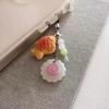Japanese Fish Cake Keychain Pink Squid Roll Dango Phone Charm Food Taiyaki Pendant  Friends Gift