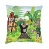 Cute Happy Mole Krtek Nordic Throw Pillow Covers Home Decorative D Printing Custom Cartoon Little Maulwurf Car Cushion Case