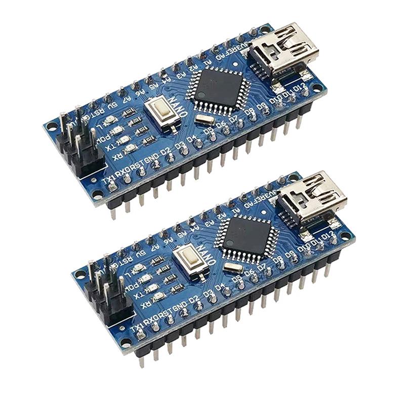 1/2 шт. 16 МГц 5 В Mini USB спаянный Nano V3.0 совместимый с Atmega328P микроконтроллерный модуль для CH340G