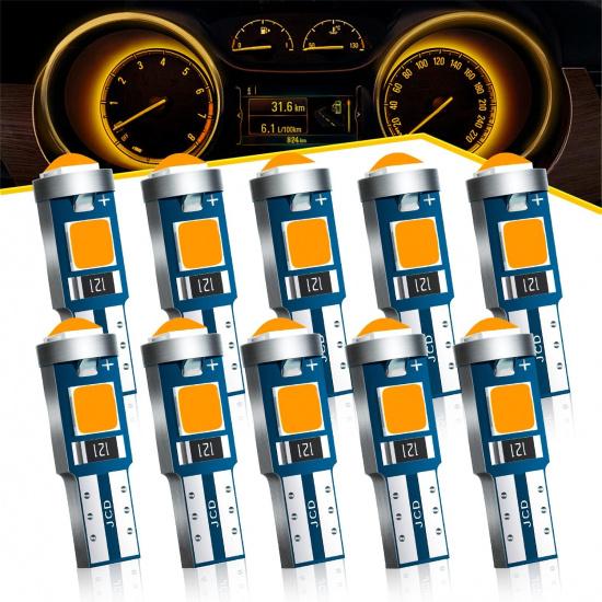 Antline T5 37 74 2721 PC74 PC37 LED Bulb White, Super Bright Canbus Error Free 12 Volt Replacements for Interior Dashboard Indicator trument Panel