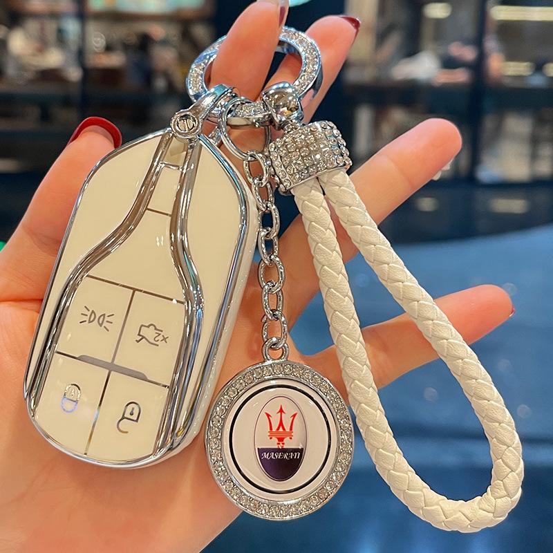 Women's Maserati Key Case for Levante and Ghibli Models - High-End Design