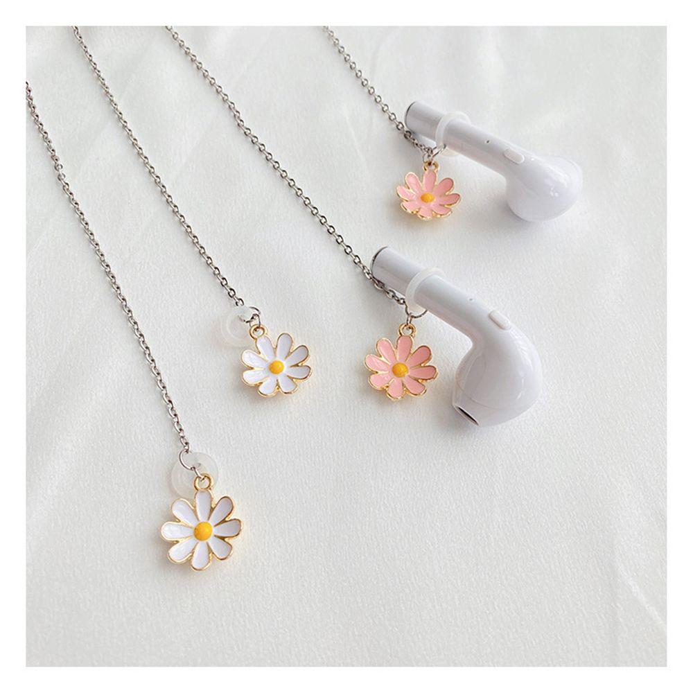 Модные металлические ромашки наушники цепи наушники анти-потеряшка цепочка беспроводное ожерелье