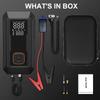 Car Jump Starter with Air Pump 4000A Jump Starter &150PSI Air Compressor, Portable Auto Power Banlk ,Tire Inflator, LED Light