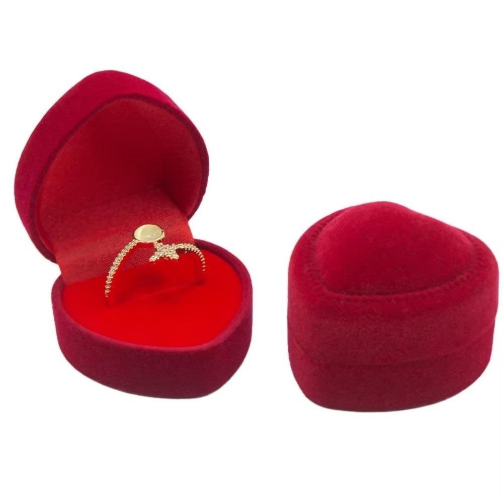 Velvet Jewelry Display Case Luxurious Jewelry Box Earring Packaging Box For Wedding Anniversary