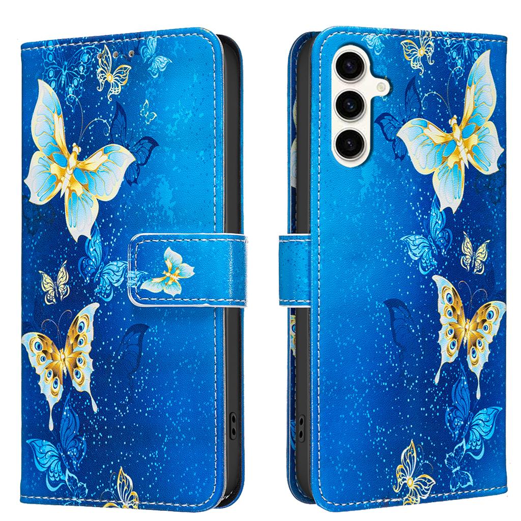 Для Samsung Galaxy S24/Galaxy S25 Чехол Кошелек Подставка Печать узоров Кожаный чехол для телефона