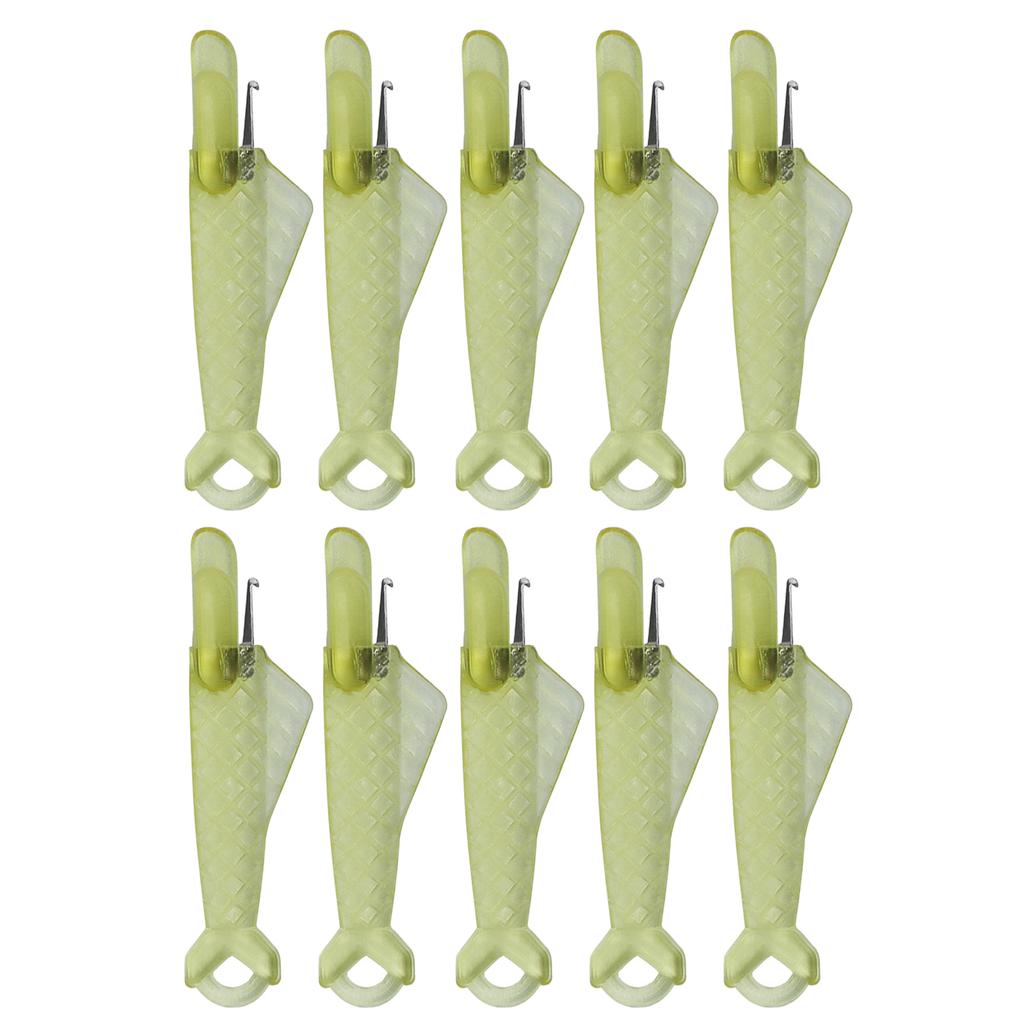 10 Pcs/Set Fish Mouth Sewing Machine Needle Threader Automatic Sewing Needle Threader Practical Needle Threader Tool