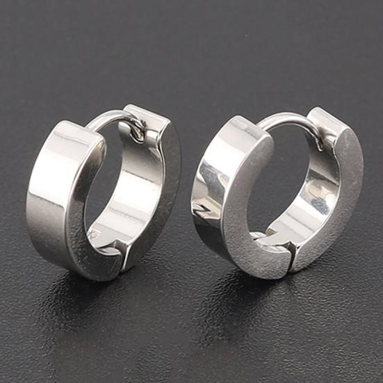 Portable Round Earring Safe Stainless Steel Wear-resistant